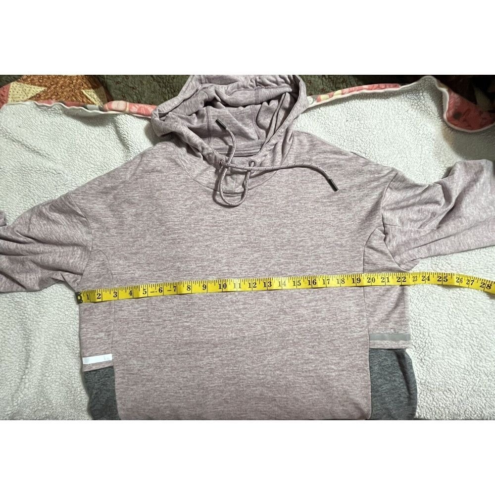 Tangerine Athletic Pullover Hoodie Long Sleeve Womens Size‎ Large Purple Gray - Picture 4 of 5